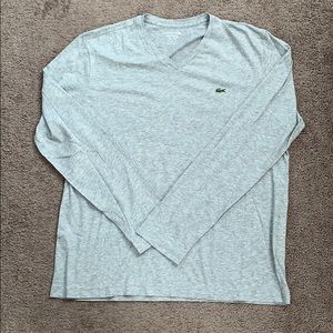 Men’s Lacoste long sleeve V neck